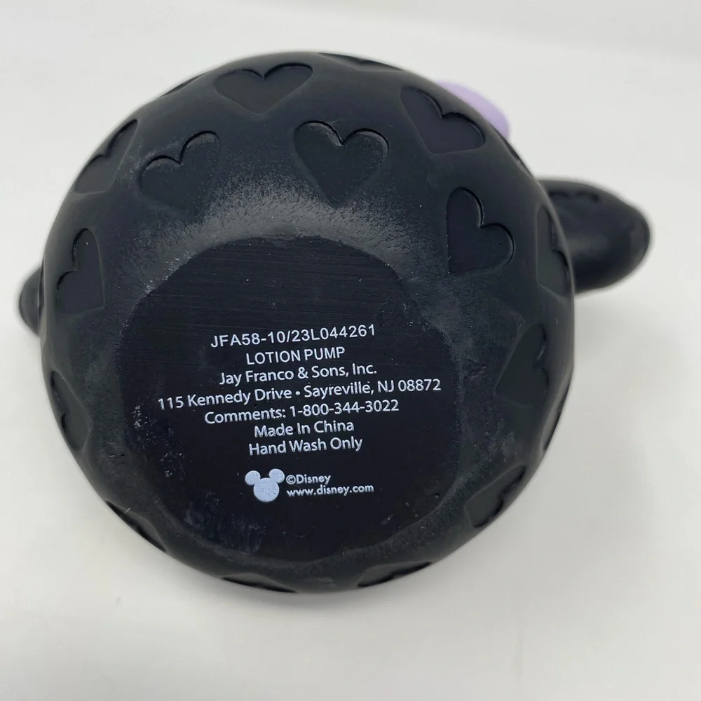 NEW - Disney Black and Purple Minnie Mouse Soap & Lotion Dispenser